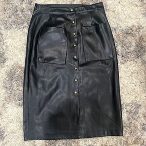 BLANKNYC City Bound Faux Leather Snap  Midi Pencil Skirt Evereve Whimsigoth‎  30